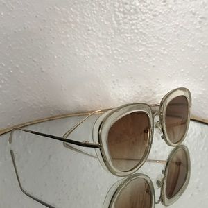 Clear frame sunglasses
